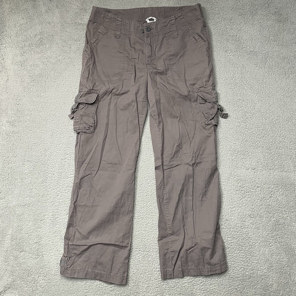 The North Face Cargo Pants Women 12 Gray A-5 Series Y2K Outdoor Cotton